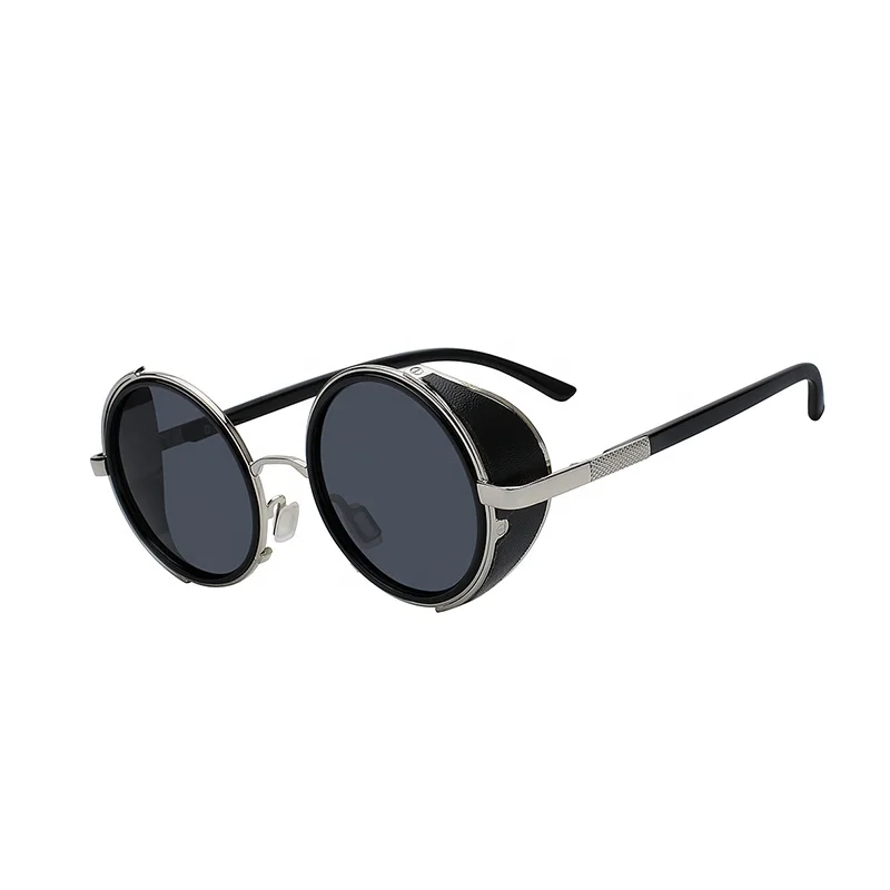 Sıcak satış yüksek kaliteli erkek polarize güneş gözlüğü sürüş Steampunk güneş gözlüğü toptan özel logo