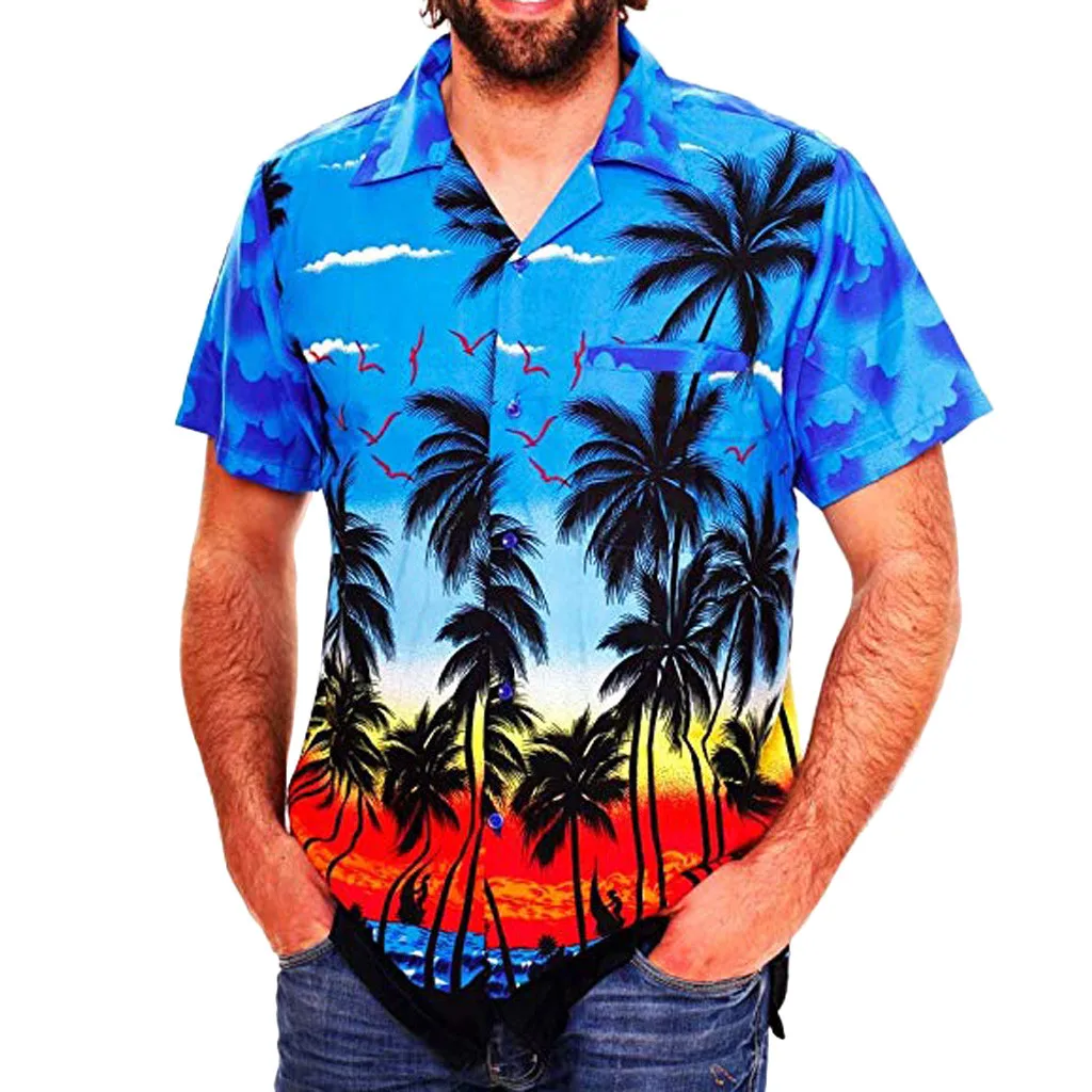 Fashion Men's Casual Button Hawaii Print Beach Short Sleeve Quick Dry Top Blouse hawaiian Shirts, Custom color
Fashion Men's Casual Button Hawaii Print Beach Short Sleeve Quick Dry Top Blouse hawaiian Shirts, Custom color