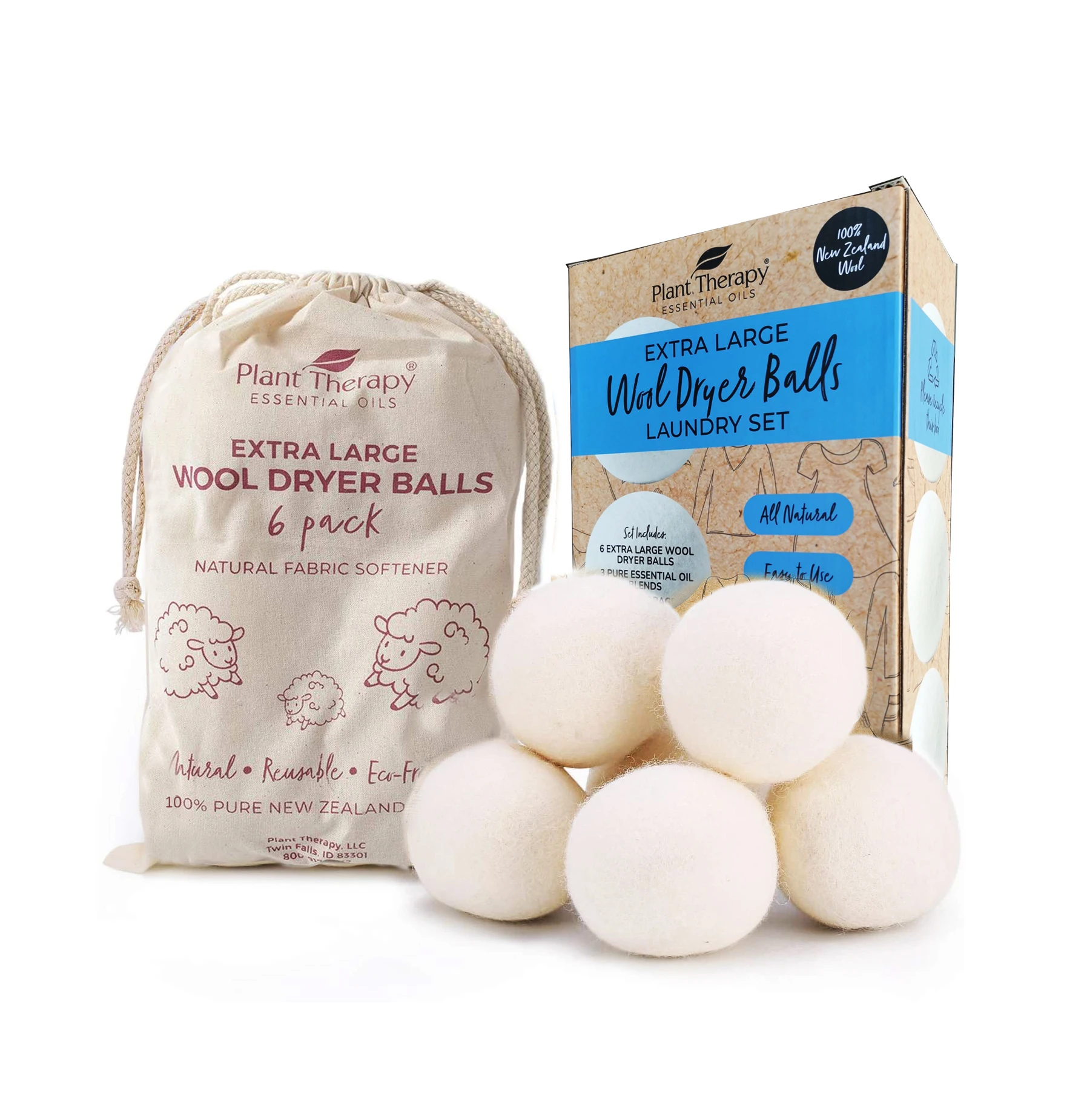 Custom Logo Laundry Dryer Balls, XL Handmade Organic Wool Dryer Balls Laundry Chemical Free, Unscented
Custom Logo Laundry Dryer Balls, XL Handmade Organic Wool Dryer Balls Laundry Chemical Free, Unscented