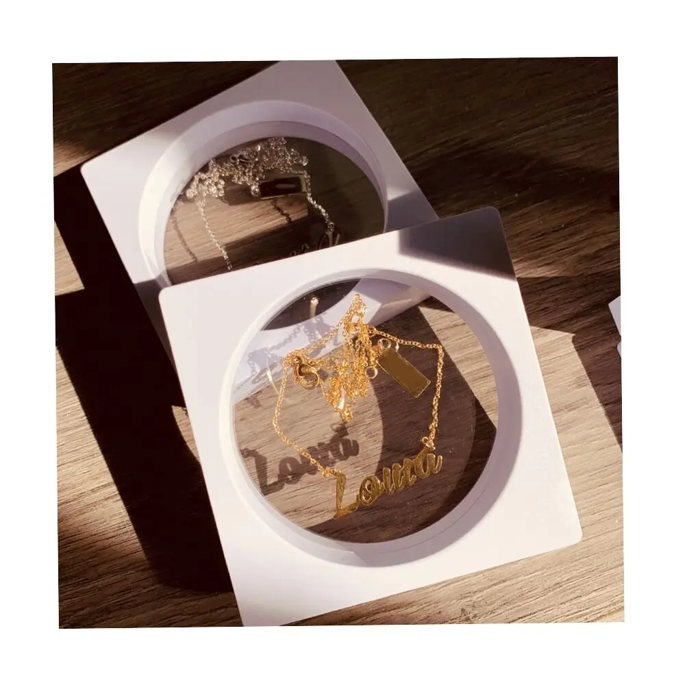 Wholesale Custom Logo Printed 3D Floating Box Necklaces Display Case Transparent Film Plastic Frame Packing Storage Jewelry Box, White/black
Wholesale Custom Logo Printed 3D Floating Box Necklaces Display Case Transparent Film Plastic Frame Packing Storage Jewelry Box, White/black