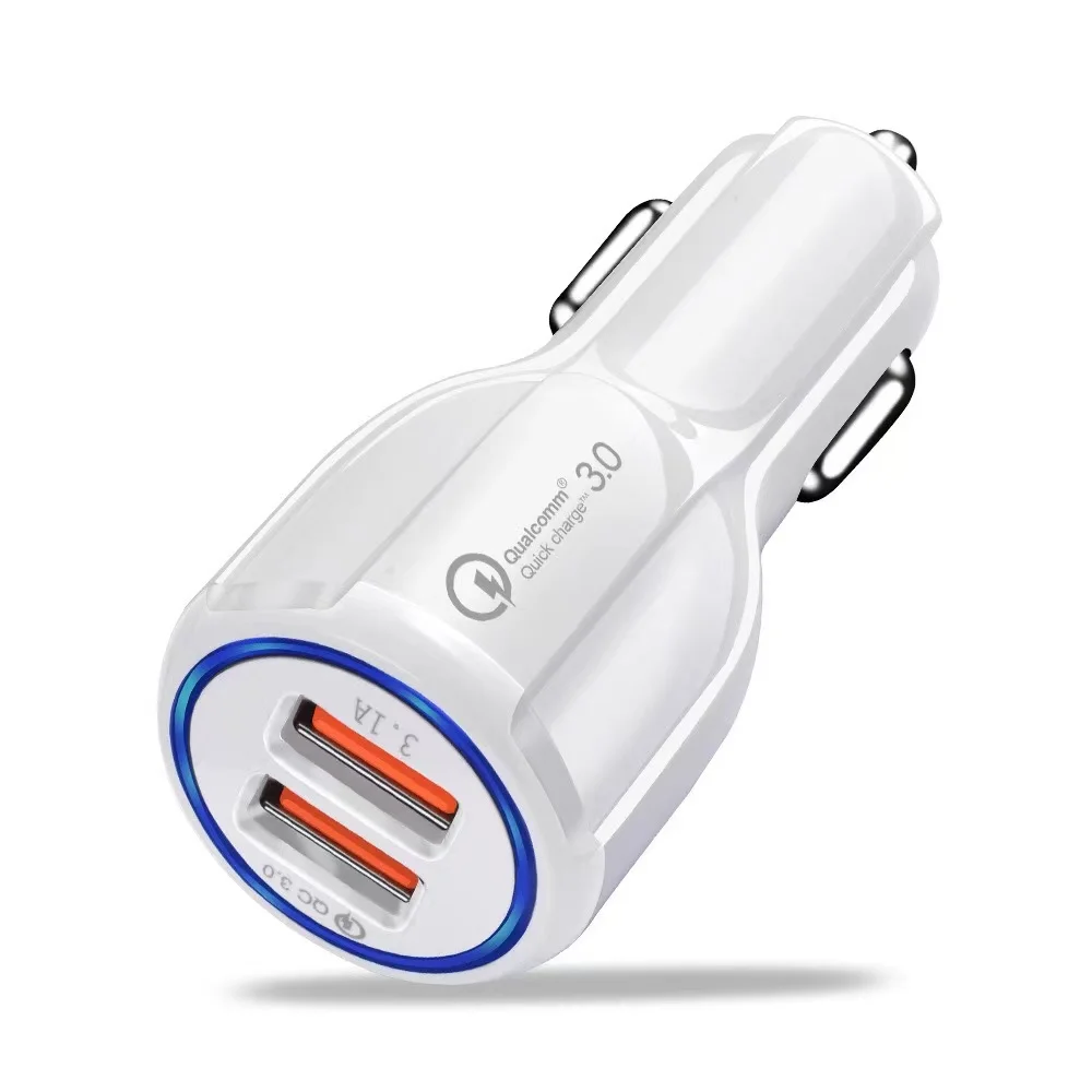 Fast Charging Car USB Charger Quick Charge QC3.0 Mobile Phone Charger 2 Port USB Car Charger
Fast Charging Car USB Charger Quick Charge QC3.0 Mobile Phone Charger 2 Port USB Car Charger