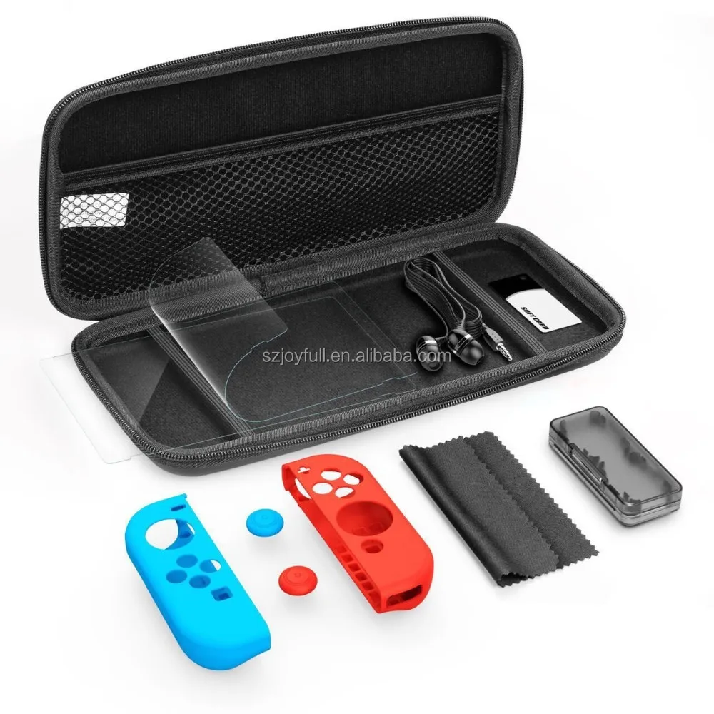 OEM EVA case custom black color for Nintendo Carrying case travel bags for Nintendo Switch