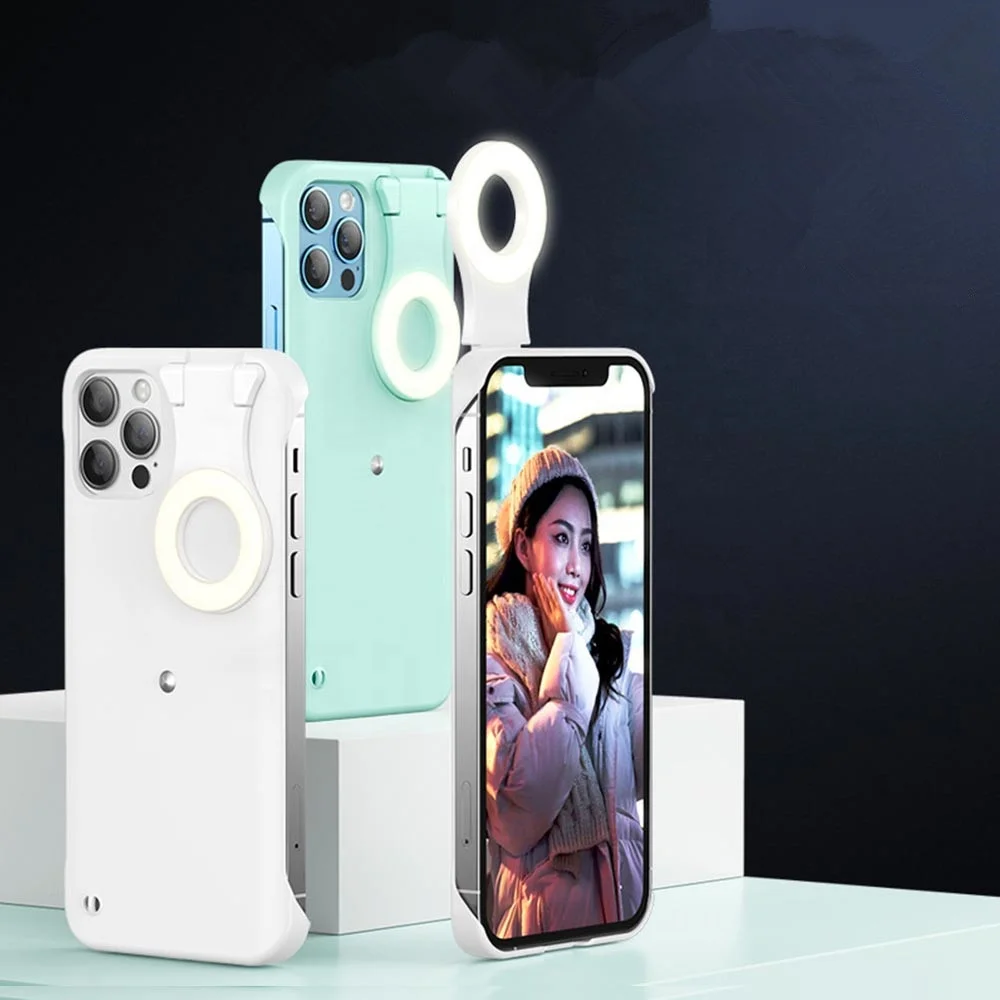 Newest Design Portable Selfie Light Hard PC Folding Smart LED Ring Cover Phone Case for iPhone 13 12/11/Xs Max/Xr/X/8/7/6, Multi colors
Newest Design Portable Selfie Light Hard PC Folding Smart LED Ring Cover Phone Case for iPhone 13 12/11/Xs Max/Xr/X/8/7/6, Multi colors