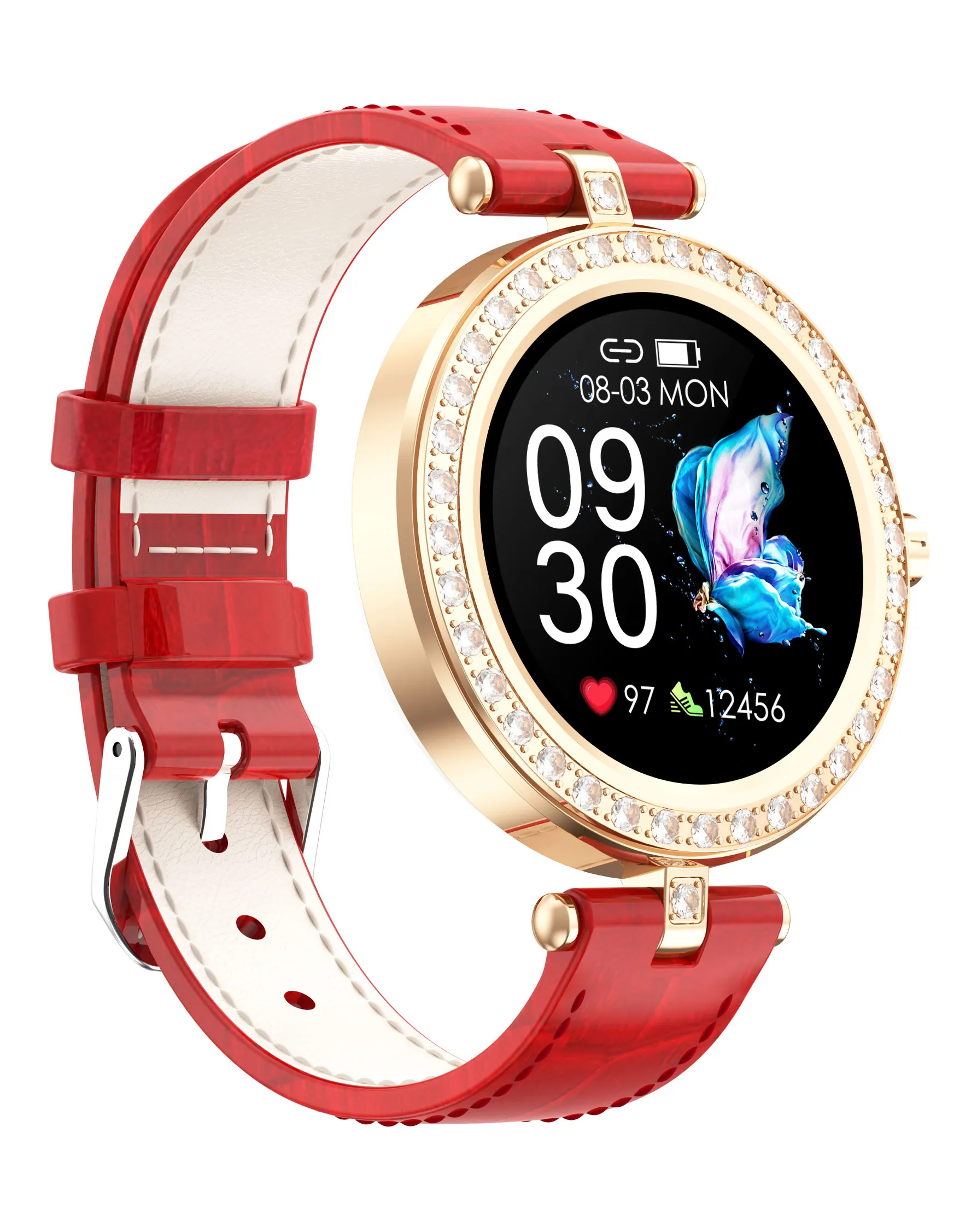 Real time blood pressure sleep monitor multi function watch waterproof smart watch, Rose
Real time blood pressure sleep monitor multi function watch waterproof smart watch, Rose