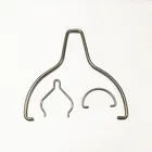 Custom spring steel round wire c shaped spring clips