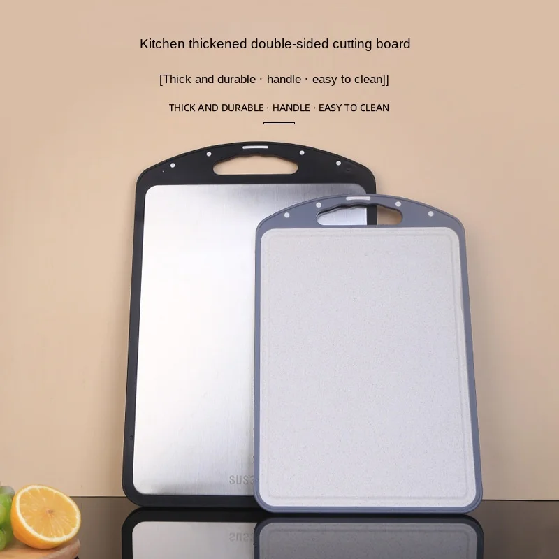 Factory Wholesale 316L Stainless Steel and Wheat Household Kitchen Thickened Double-sided Multifunctional Cutting Board
Factory Wholesale 316L Stainless Steel and Wheat Household Kitchen Thickened Double-sided Multifunctional Cutting Board