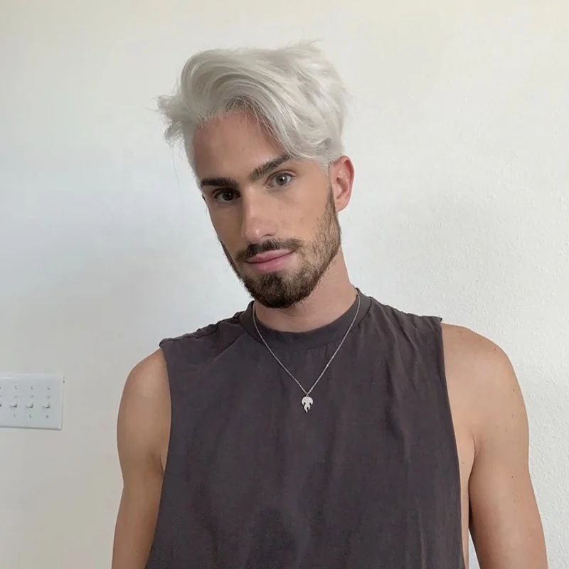 Men's Wigs Euroamerican Fashion Handsome Silver-gray Men's Wig Synthetic Hair Wigs, Pics
Men's Wigs Euroamerican Fashion Handsome Silver-gray Men's Wig Synthetic Hair Wigs, Pics