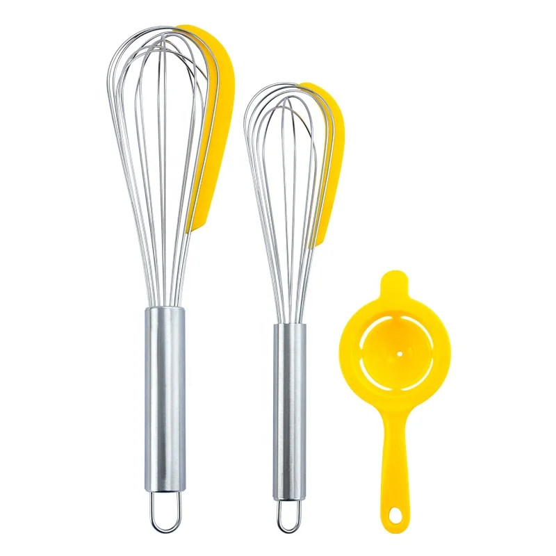 Kitchen Utensil 10 inch Balloon Wire Stainless Steel Egg Whisk Set for Blending, As picture
Kitchen Utensil 10 inch Balloon Wire Stainless Steel Egg Whisk Set for Blending, As picture