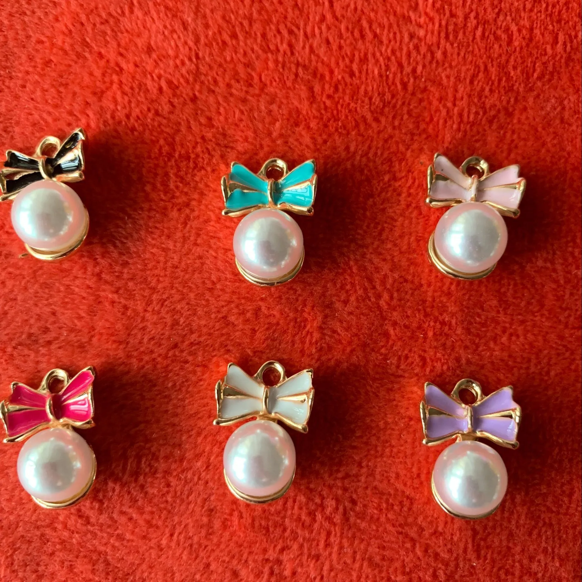 fashion color enamel metal bow butterfly knot charms with pearl metal alloy bow charms for bracelets bow charms accessories, Mix color
fashion color enamel metal bow butterfly knot charms with pearl metal alloy bow charms for bracelets bow charms accessories, Mix color