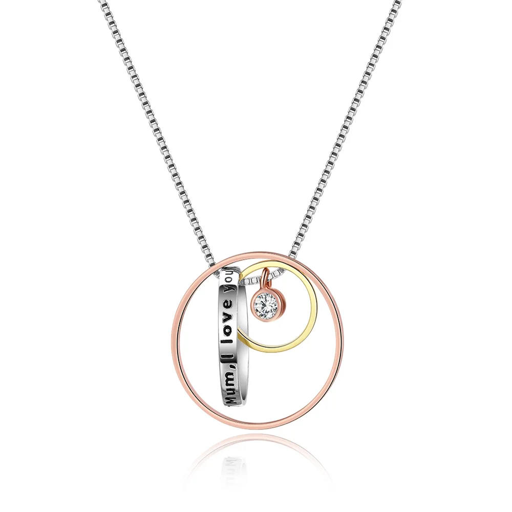 Birthday Gift 925 Sterling Silver Necklaces 3 Tone Circle Shape Pendant Necklace For Mother
Birthday Gift 925 Sterling Silver Necklaces 3 Tone Circle Shape Pendant Necklace For Mother
