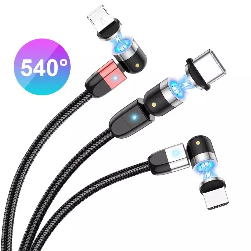 New Arrival Nylon Braided 540 Rotation LED 1M Magnetic Micro Usb Type C Charging Strong Magnetic Cable for iPhone
New Arrival Nylon Braided 540 Rotation LED 1M Magnetic Micro Usb Type C Charging Strong Magnetic Cable for iPhone