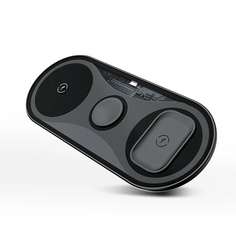 3 in 1 wireless charger fast wireless charging pad compatible for all qi standard devices
3 in 1 wireless charger fast wireless charging pad compatible for all qi standard devices