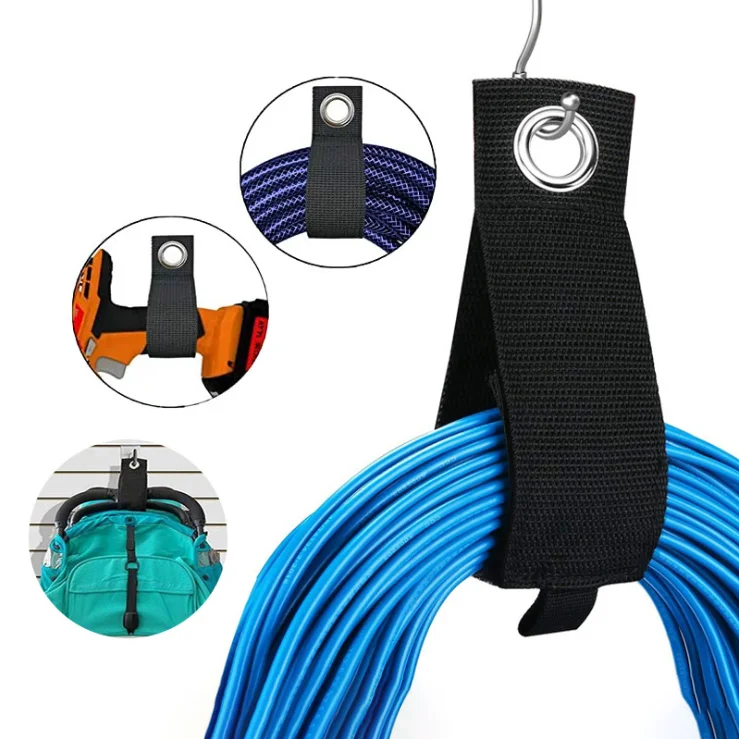 1 PCS Hot Sell Extension Cord Holder Organizer Garage Hooks Rope Wrap Hanger Cable Storage Straps for Cords Hoses and Garage, Black green or custom
1 PCS Hot Sell Extension Cord Holder Organizer Garage Hooks Rope Wrap Hanger Cable Storage Straps for Cords Hoses and Garage, Black green or custom