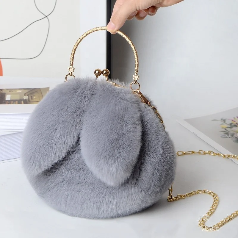 Fashion Women Winter Accessories Warm Rabbit Ear Fur Bag and Headband Set Cute Faux Fur Shoulder Purse For Girls
Fashion Women Winter Accessories Warm Rabbit Ear Fur Bag and Headband Set Cute Faux Fur Shoulder Purse For Girls
