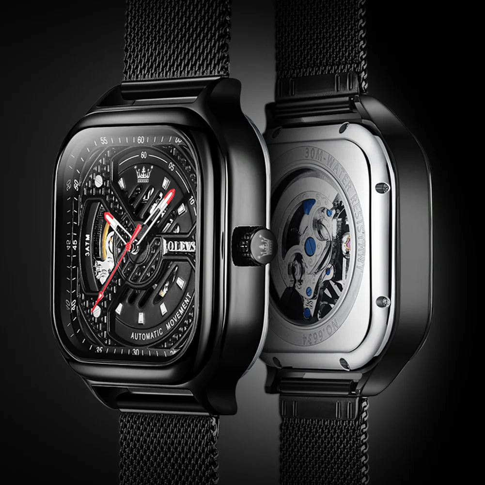 Square Skeleton Custom Logo Watches Men Luxury Brand Automatic Steel Strap Sport Waterproof Watch
Square Skeleton Custom Logo Watches Men Luxury Brand Automatic Steel Strap Sport Waterproof Watch