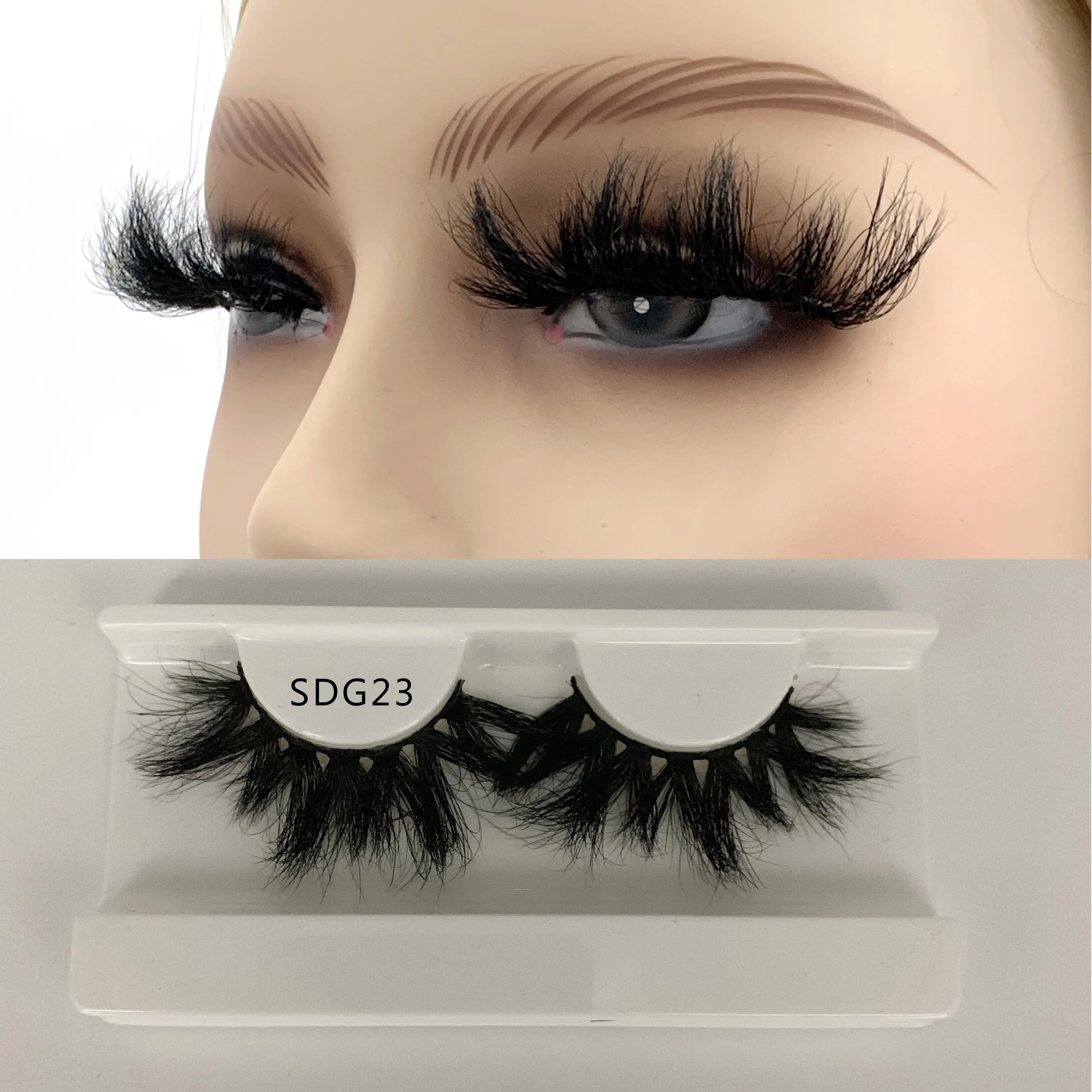 New Arrival Lashes 8d Wholesale eyelash vendor customized boxes Hand Made False Full Strip 25mm Mink Eyelash, Natural black
New Arrival Lashes 8d Wholesale eyelash vendor customized boxes Hand Made False Full Strip 25mm Mink Eyelash, Natural black