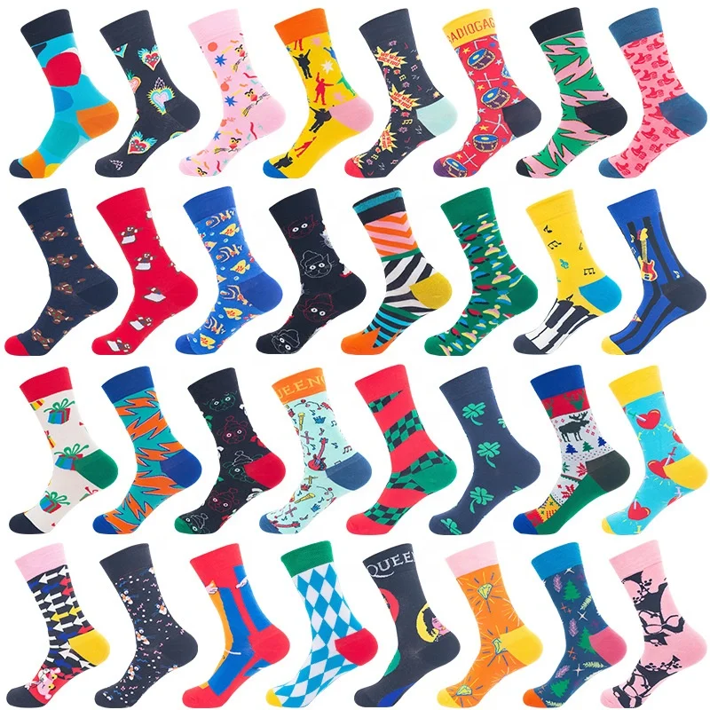 New design knitted socks women street couple popular style fashion men socks, Colorful
New design knitted socks women street couple popular style fashion men socks, Colorful