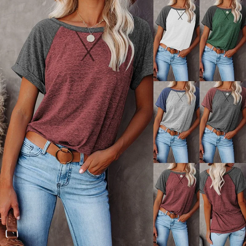 Wholesale O-Neck Women T Shirts 2021 Fashion Casual Short Sleeve T Shirts Women Cotton
Wholesale O-Neck Women T Shirts 2021 Fashion Casual Short Sleeve T Shirts Women Cotton