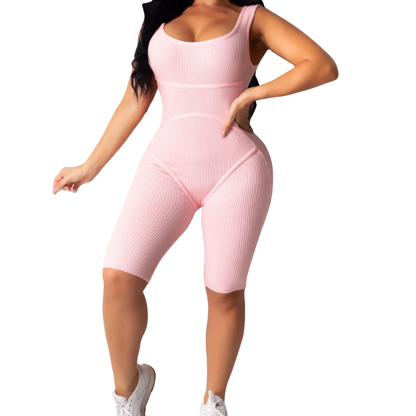 TS1016 New arrivals strap sleeveless one piece jumpsuit yoga playsuit women bodycon ribbed short jumpsuit women 2021
TS1016 New arrivals strap sleeveless one piece jumpsuit yoga playsuit women bodycon ribbed short jumpsuit women 2021