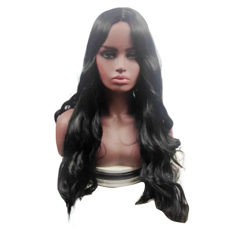 Long Curly Hair Big Wavy Lady Black Hair 24inch High Temperature Silk Synthetic Natural Daily Wigs, Black color
Long Curly Hair Big Wavy Lady Black Hair 24inch High Temperature Silk Synthetic Natural Daily Wigs, Black color