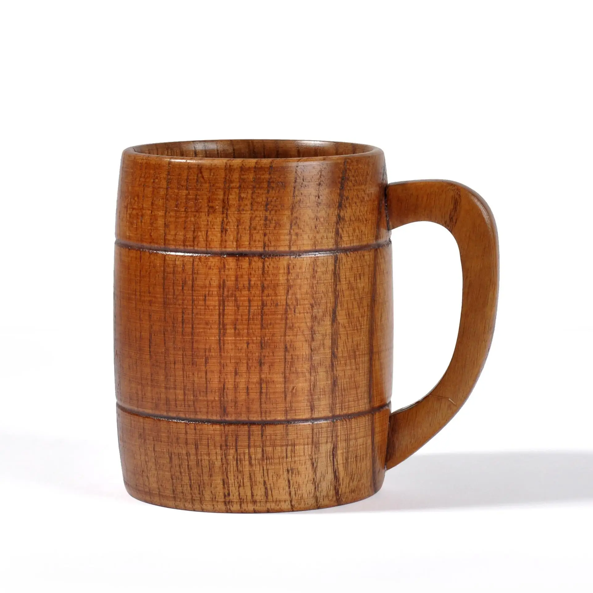 Eco Friendly Classical Vintage Handmade Wood Wine Cup Natural Wooden Beer Coffee Mug with Handle, Brown
Eco Friendly Classical Vintage Handmade Wood Wine Cup Natural Wooden Beer Coffee Mug with Handle, Brown