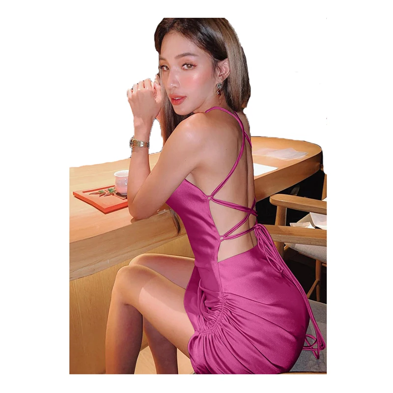 305 New fashion 2021 summer dress women lady elegant sexy Backless satin casual dresses, White, light pink, red, green, black, champagne, pink, blue, brown
305 New fashion 2021 summer dress women lady elegant sexy Backless satin casual dresses, White, light pink, red, green, black, champagne, pink, blue, brown