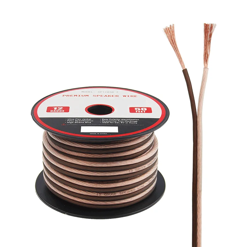 12AWG Frosted flexible transparent speaker wire flexible professional car audio speaker cable wire
12AWG Frosted flexible transparent speaker wire flexible professional car audio speaker cable wire