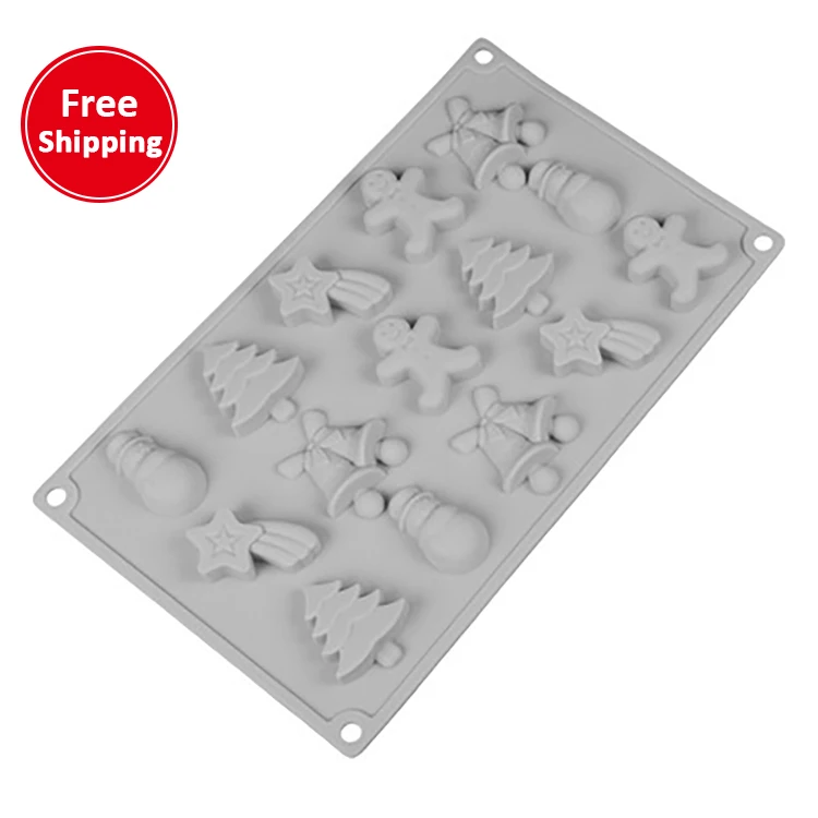 Free Shipping Christmas Decoration 15 Hole Christmas Series DIY Silicone Mold Food Silicone Resin Cake Mold
Free Shipping Christmas Decoration 15 Hole Christmas Series DIY Silicone Mold Food Silicone Resin Cake Mold