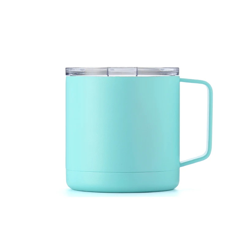 Logo and color customized 12oz tea mugs cold water double wall stainless steel tumblers with drinking lid and handle
Logo and color customized 12oz tea mugs cold water double wall stainless steel tumblers with drinking lid and handle