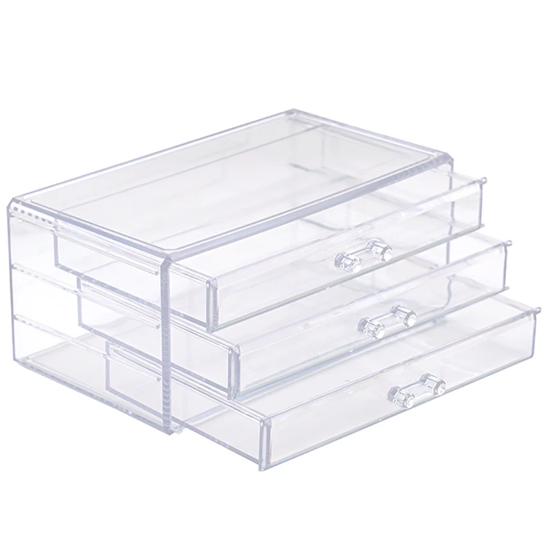 Fashion Big Capacity Household Plastic Cosmetic Storage Box Transparent Makeup Box 
Fashion Big Capacity Household Plastic Cosmetic Storage Box Transparent Makeup Box