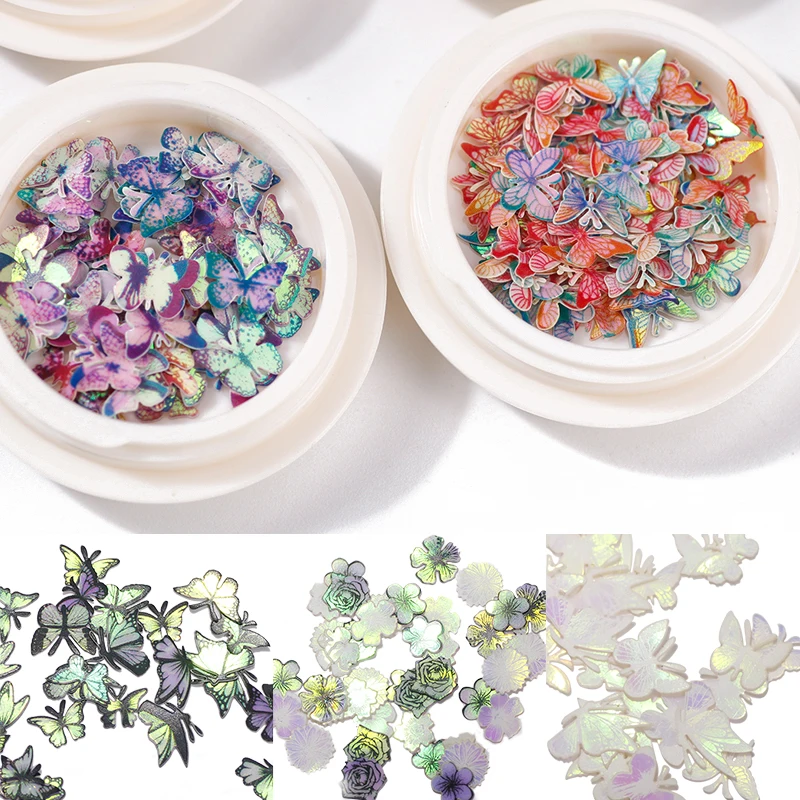 Holographic laser gradient flower butterfly wood pulp soft nail art glitter nail slices, Blue,red,pink,yellow,multi colors
Holographic laser gradient flower butterfly wood pulp soft nail art glitter nail slices, Blue,red,pink,yellow,multi colors