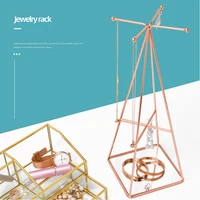 Jewelry Stand Commercial Hanging Bracelet Rose Gold Metal Necklace Organizer Earring Ring Holder Rack Jewelry Display Stand
Jewelry Stand Commercial Hanging Bracelet Rose Gold Metal Necklace Organizer Earring Ring Holder Rack Jewelry Display Stand