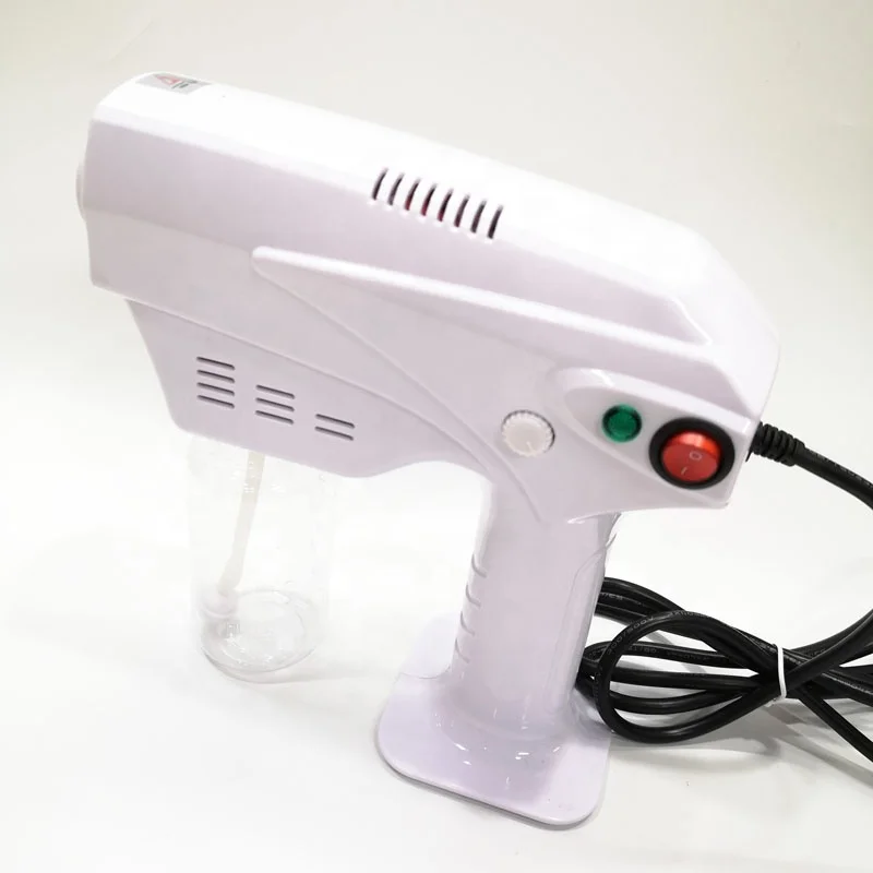White light 1200W Nano steam fog gun sprayer electrostatic pistolet mist spray machine portable, Blue/white
White light 1200W Nano steam fog gun sprayer electrostatic pistolet mist spray machine portable, Blue/white