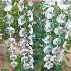 Art project wedding layout clear crystal bead chain curtain