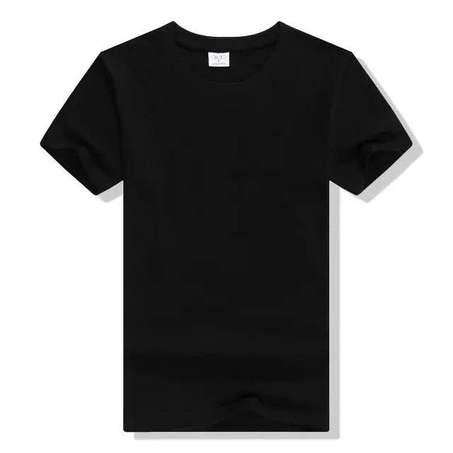Men 50% cotton 50% polyester plain Blank Tee Shirt Wholesale Custom Logo t shirt Wholesale