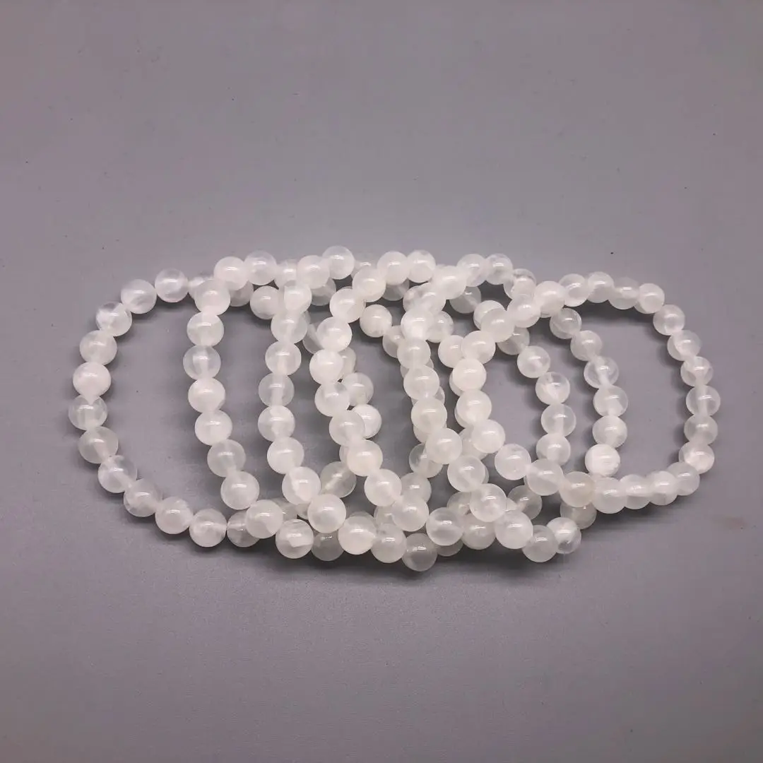 Wholesale Natural Selenite Crystal Bracelet Natural Stone Beads Bracelet 6mm 8mm 10mm Selenite Bracelet, As picture
Wholesale Natural Selenite Crystal Bracelet Natural Stone Beads Bracelet 6mm 8mm 10mm Selenite Bracelet, As picture