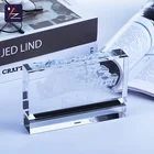 Plaque For Engraved Plaque Hot Sale Blank Custom Rectangle 3D Laser Engraving Glass Plaque For Award Gift