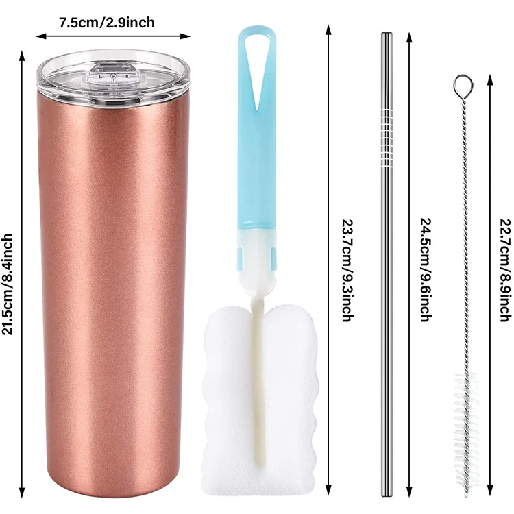 Vacuum insulated insulated double wall skinny tumblers 20oz stainless steel cup with slide lid and straw tumbler cups, Customized colors acceptable
Vacuum insulated insulated double wall skinny tumblers 20oz stainless steel cup with slide lid and straw tumbler cups, Customized colors acceptable