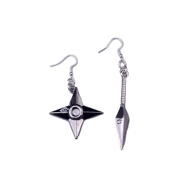 China manufacturer personality fashion trendy hip-hop earrings alloy earrings Naruto shuriken earrings, As picture
China manufacturer personality fashion trendy hip-hop earrings alloy earrings Naruto shuriken earrings, As picture