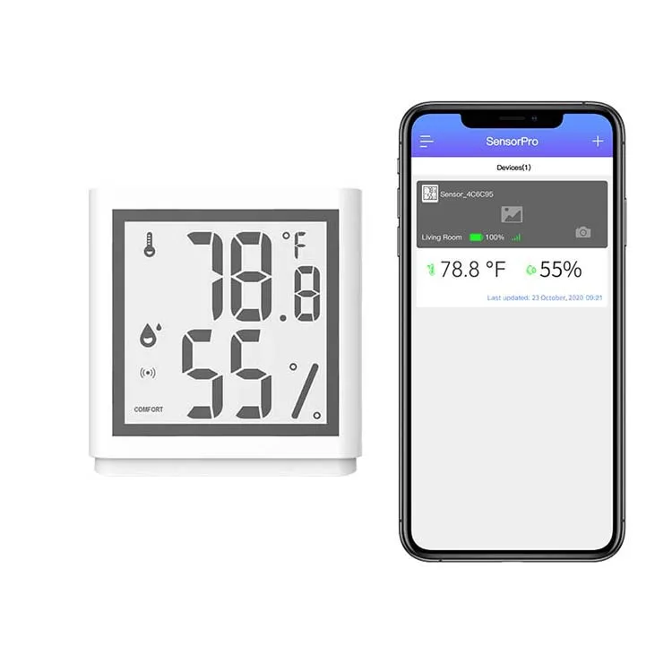 2021 Hot Sale Controller Temperature Humidity Smart Wireless Temperature Humidity Sensors BLE 5.0 Thermometer Hygyometer
2021 Hot Sale Controller Temperature Humidity Smart Wireless Temperature Humidity Sensors BLE 5.0 Thermometer Hygyometer