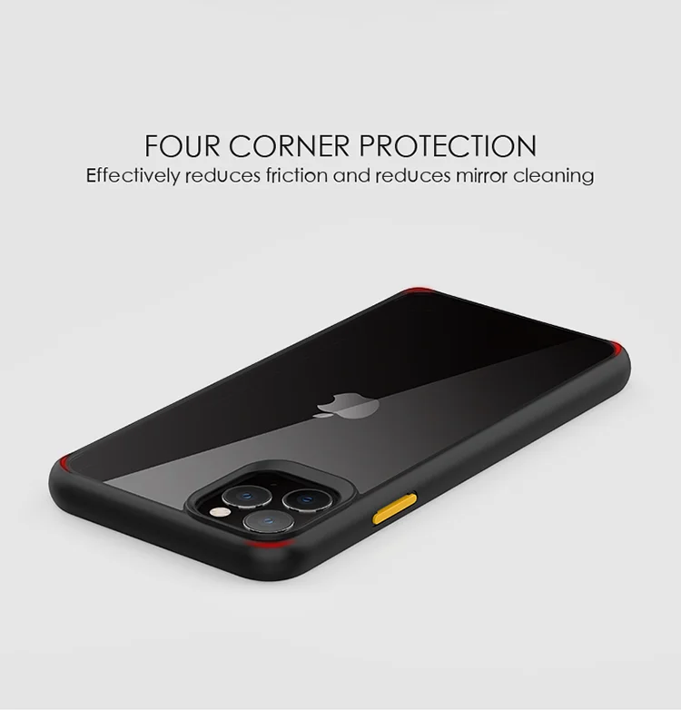 Ultra thin cover for iPhone 11 Max transparent clear PC TPU phone case for iPhone 11 pro max