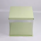 Plastic disposable container packing box for cake in malaysia