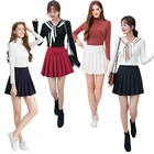 Autumn fashion 100% polyester short 2019 mini women pleated skirt