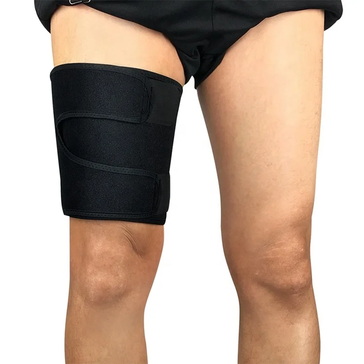 Men Women Adjustable Fitness Thigh Brace Compression Wrap Thigh Support X-1275, Black
Men Women Adjustable Fitness Thigh Brace Compression Wrap Thigh Support X-1275, Black