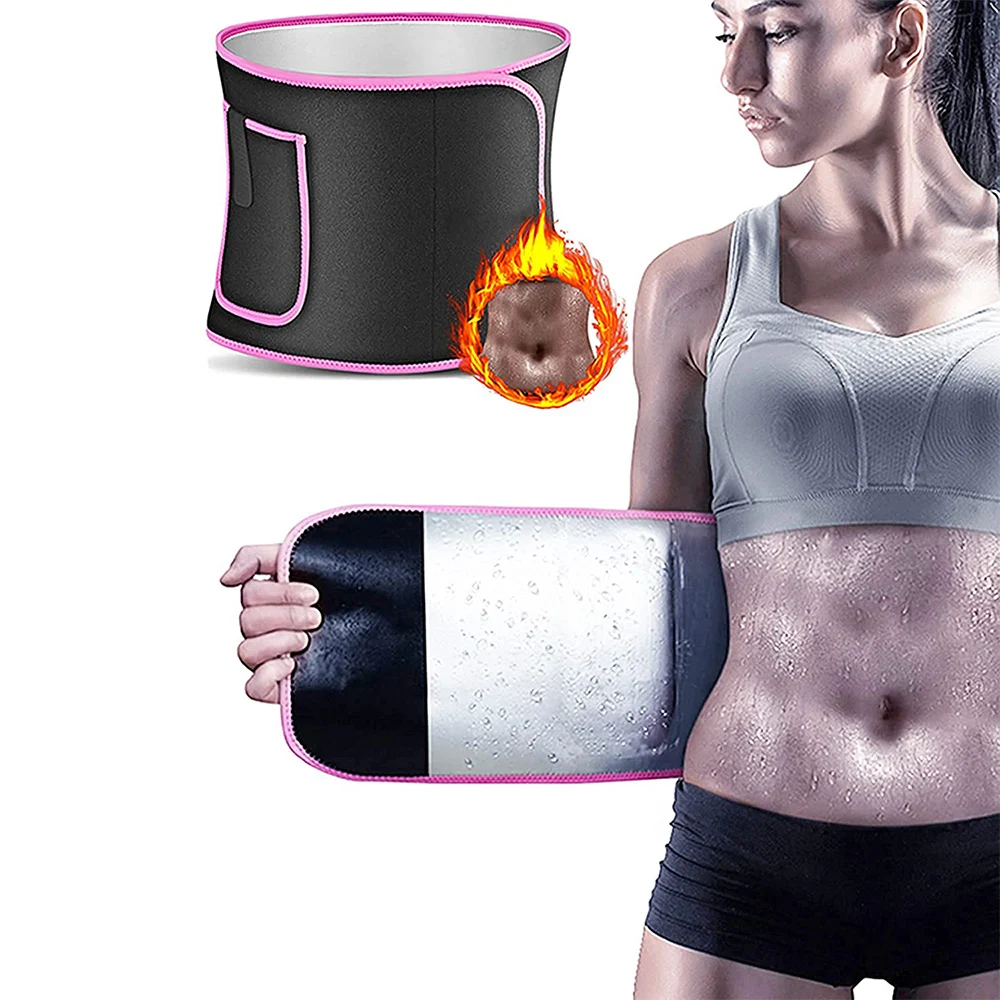 Silver Ion Slimming Stomach Wrap Sweat Band Waist Trainer Sauna Belt Waist Trimmer for Women & Men, Pink, yellow, blue, black
Silver Ion Slimming Stomach Wrap Sweat Band Waist Trainer Sauna Belt Waist Trimmer for Women & Men, Pink, yellow, blue, black