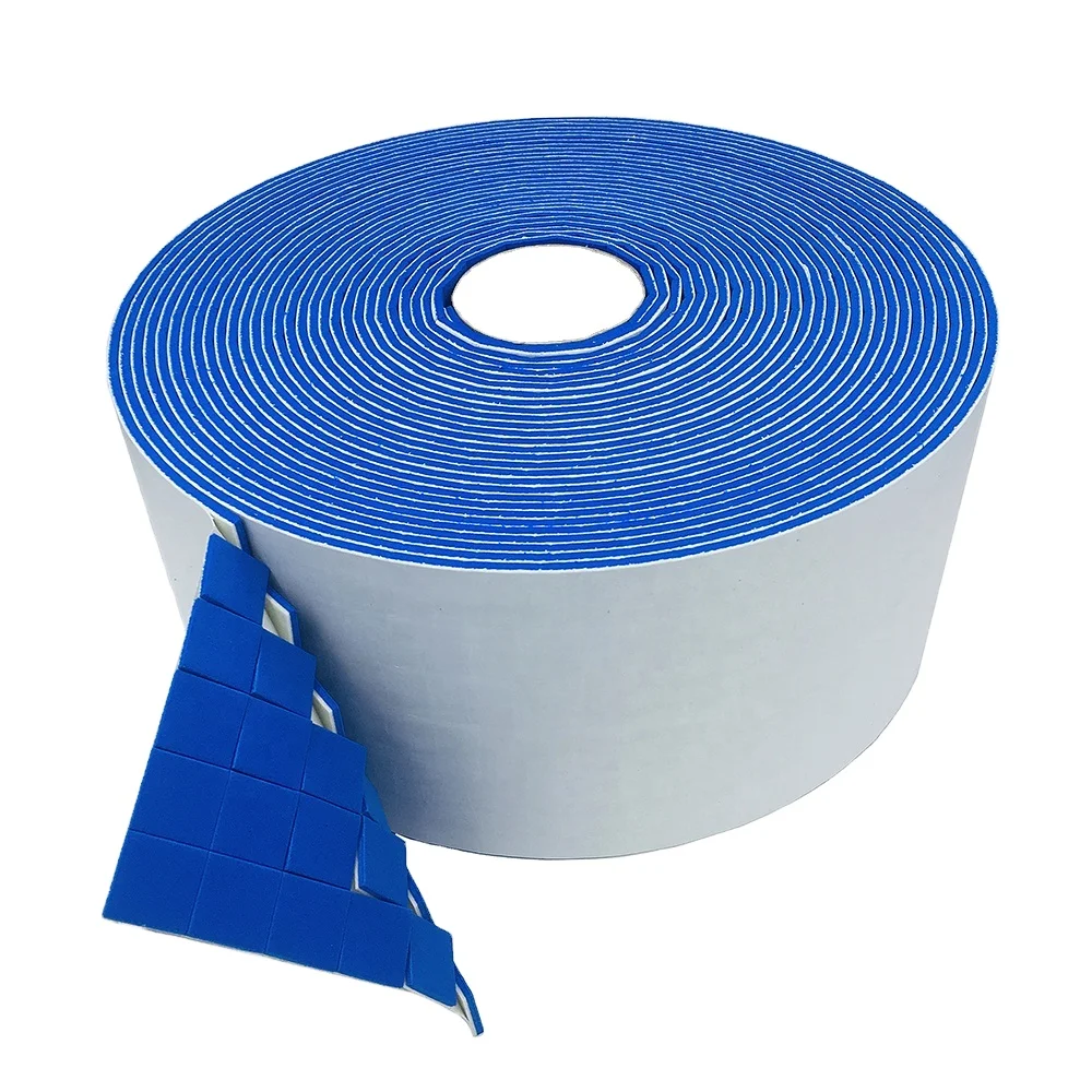 25*25*4+1.5mm For Glass Shipping On Rolls Paper Liner Blue Glass Protective EVA Rubber Foam Pads
25*25*4+1.5mm For Glass Shipping On Rolls Paper Liner Blue Glass Protective EVA Rubber Foam Pads