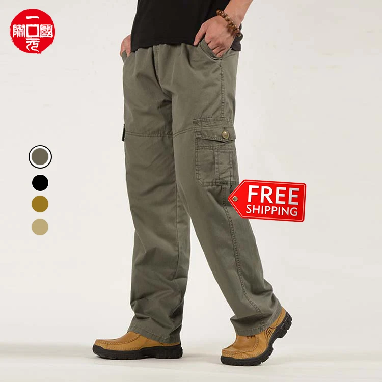 New wholesale overalls men's pants casual plus size men's pants & trousers multi-pocket for middle-aged
New wholesale overalls men's pants casual plus size men's pants & trousers multi-pocket for middle-aged