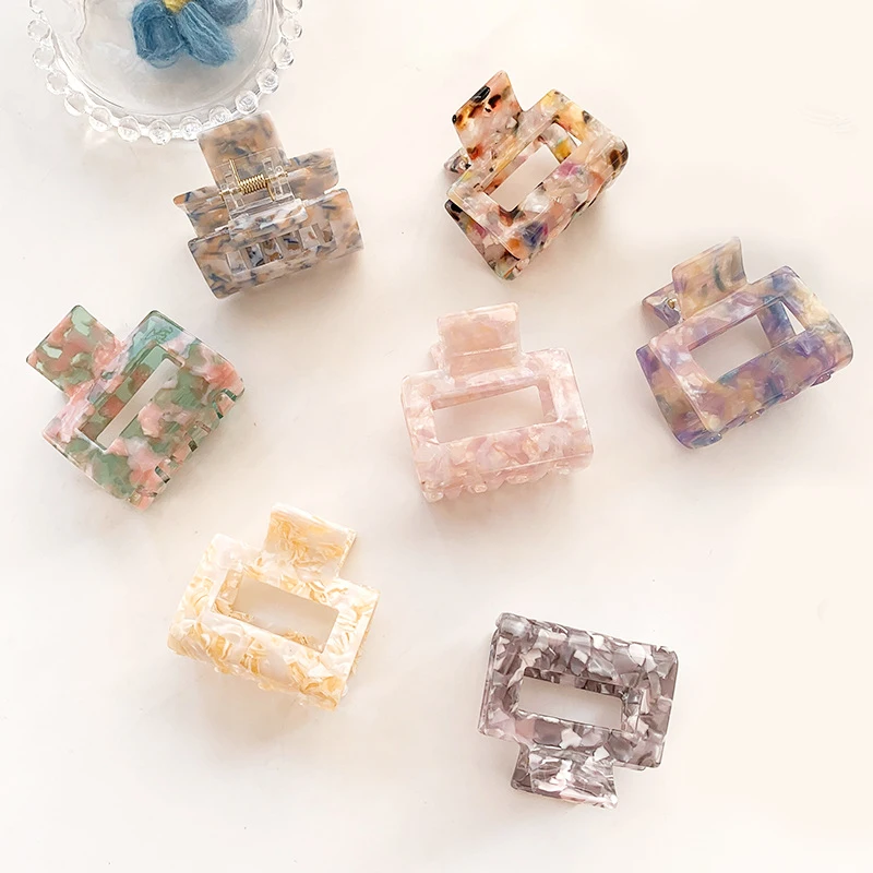 Wholesale OEM Small Girl Hair Accessories 5cm All-Match Temperament Hair Clip Claw Acetic Acid Floral Square Hair Claw
Wholesale OEM Small Girl Hair Accessories 5cm All-Match Temperament Hair Clip Claw Acetic Acid Floral Square Hair Claw
