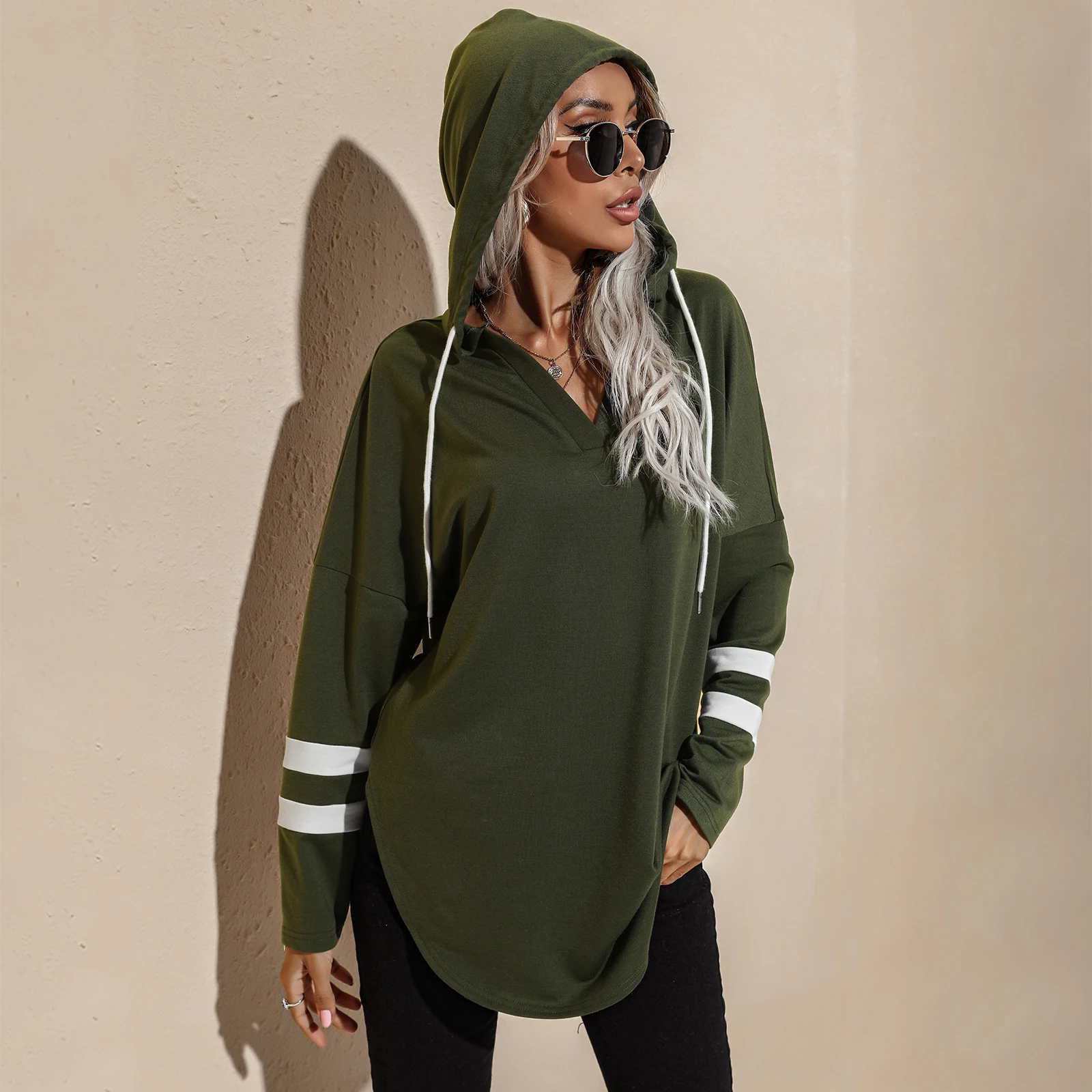 Women's Button Collar Drawstring Lounge Hoodies Pullover Sweatshirts Long Sleeve women's hoodies, Army green /blue /gray
Women's Button Collar Drawstring Lounge Hoodies Pullover Sweatshirts Long Sleeve women's hoodies, Army green /blue /gray