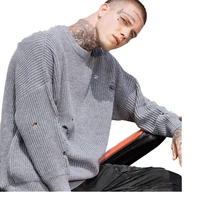 wholesale Men's autumn and winter knitwear men's hip-hop loose couple OVERSIZE popular logo ripped sweater
wholesale Men's autumn and winter knitwear men's hip-hop loose couple OVERSIZE popular logo ripped sweater